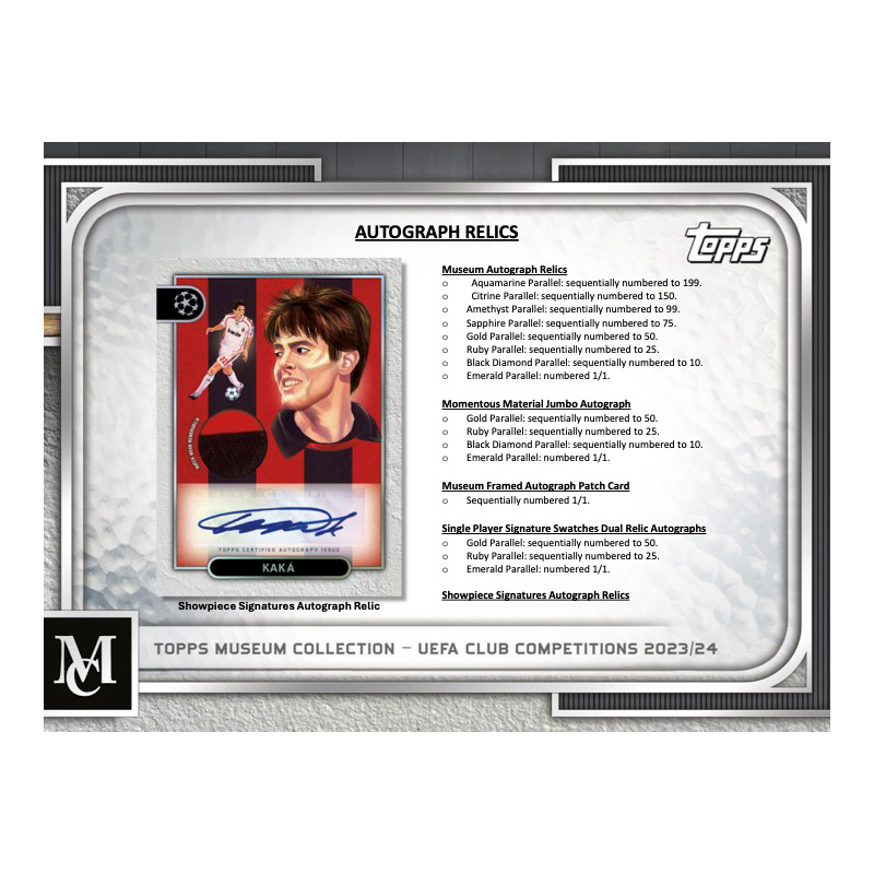 2023/24 Topps Museum Collection UEFA Champions League Soccer Hobby Box