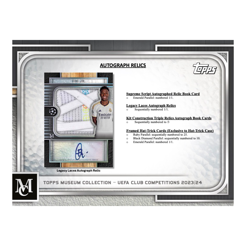 2023/24 Topps Museum Collection UEFA Champions League Soccer Hobby Box