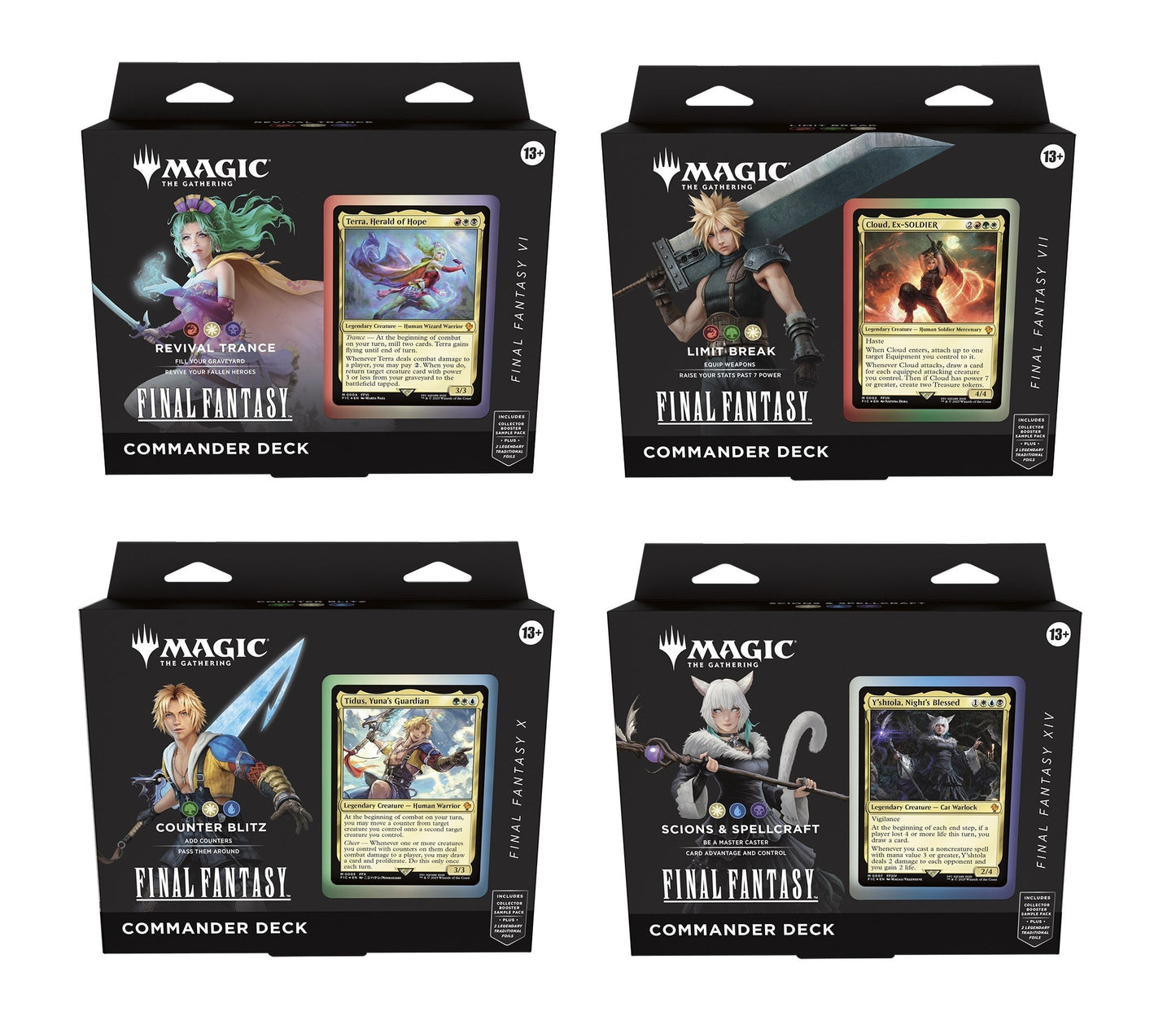 MTG FINAL FANTASY Commander Decks -Set of 4-