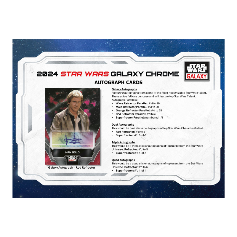 2024 Topps Star Wars Chrome Galaxy Hobby Box