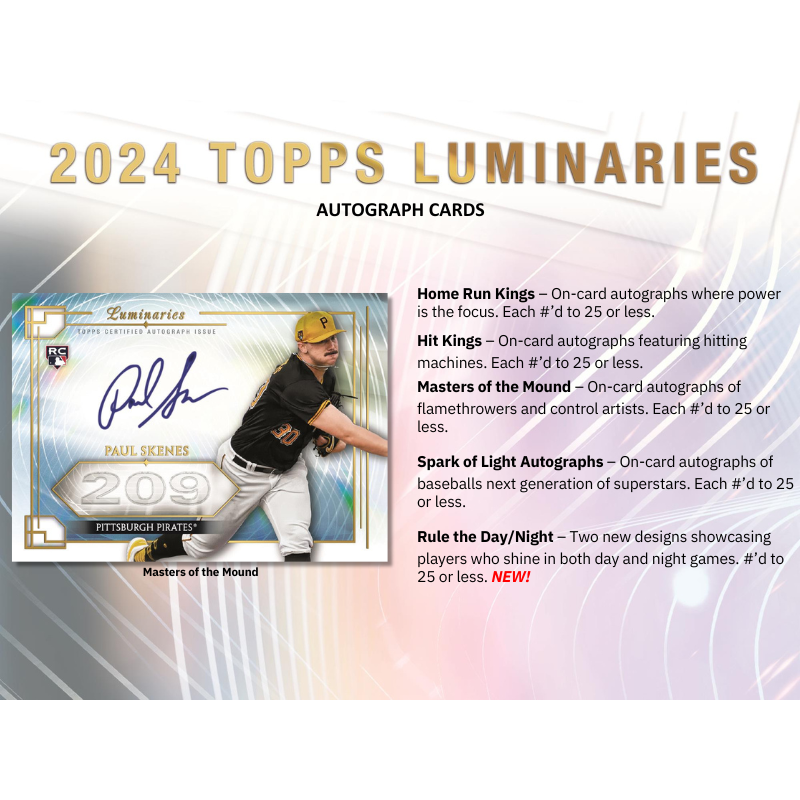 2024 Topps Luminaries Baseball Hobby Box