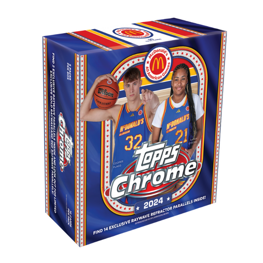 2024 Topps McDonalds All-American Chrome Basketball Mega 20 Box Case