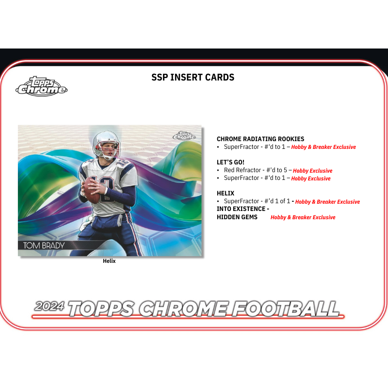 2024 Topps Chrome Football Hobby Box