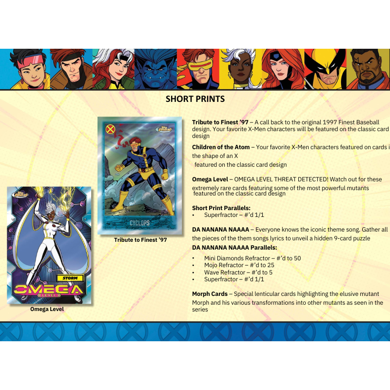 2025 Topps Finest X-Men 97 Hobby 8 Box Case
