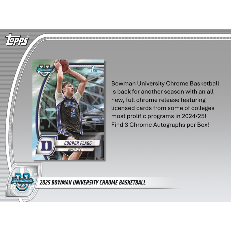 2024/25 Bowman Chrome University Basketball Breaker's Delight Box
