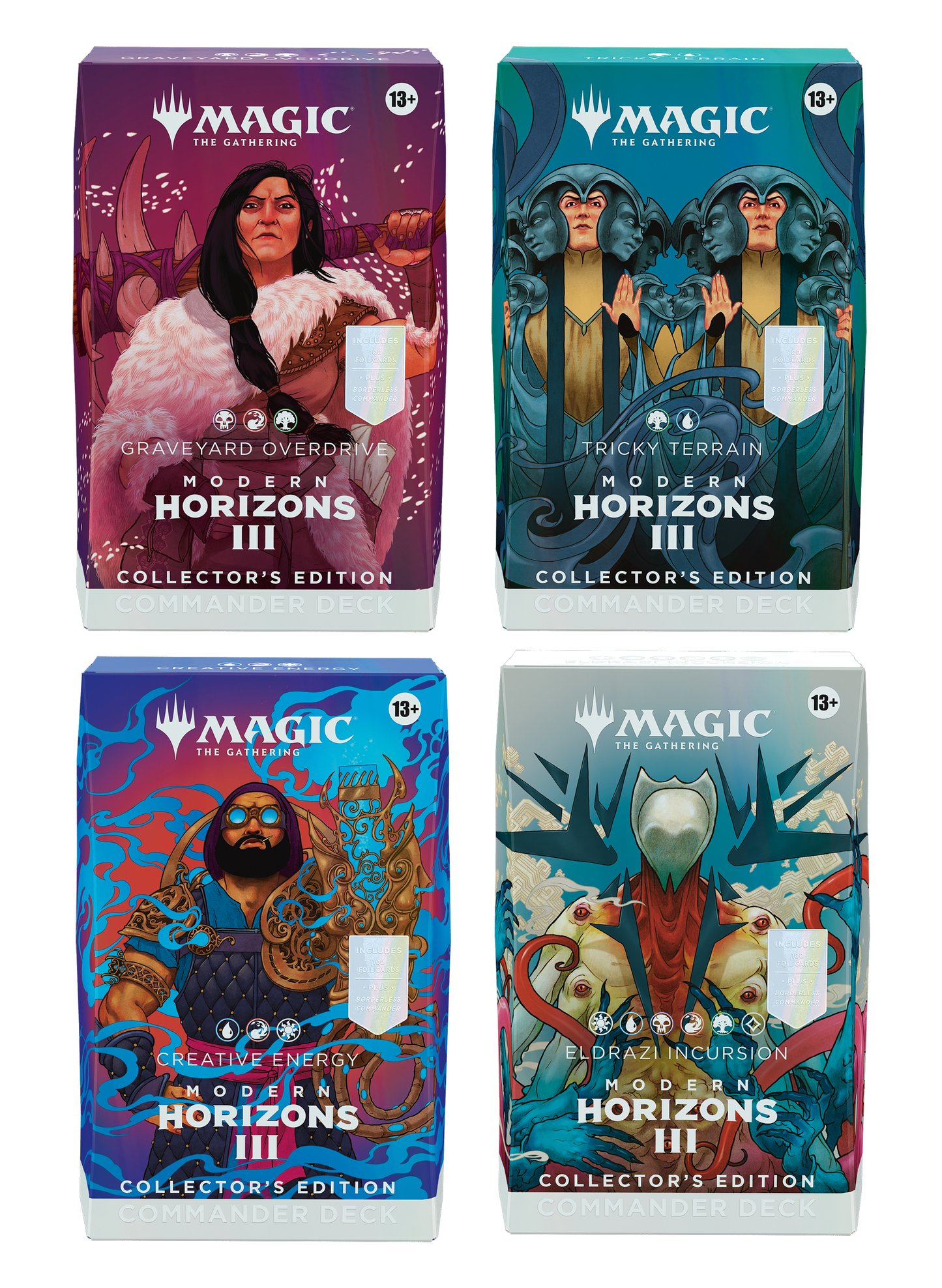 MTG Modern Horizons 3 (Set of 4) Commander Decks - Collector's Edition
