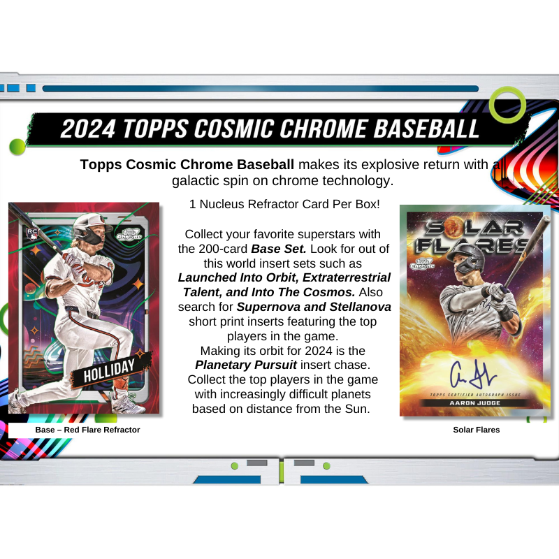 2024 Topps Cosmic Chrome Baseball Hobby Box