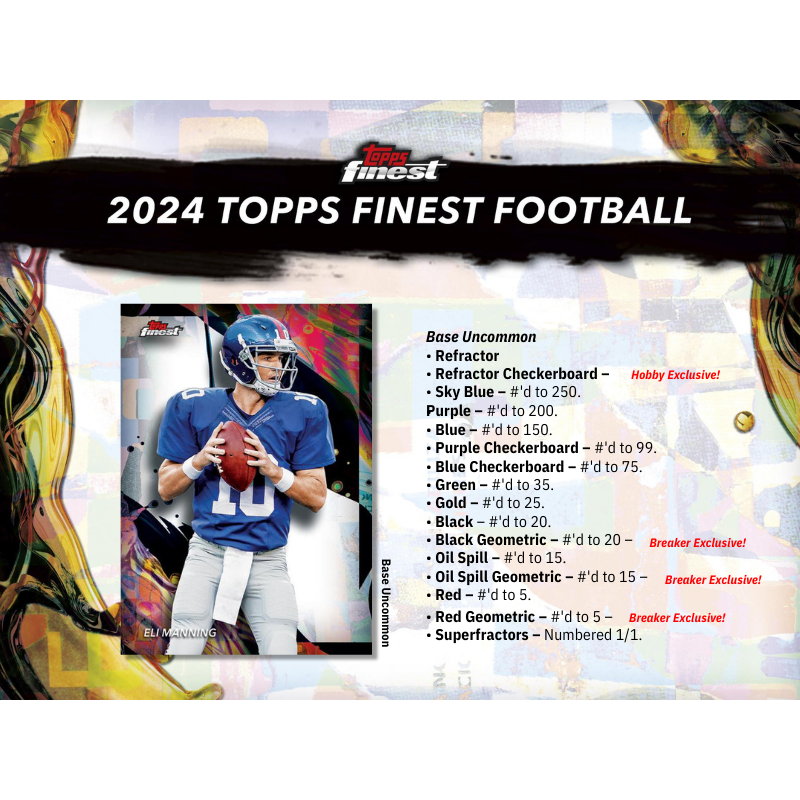 2024 Topps Finest Football Hobby Box