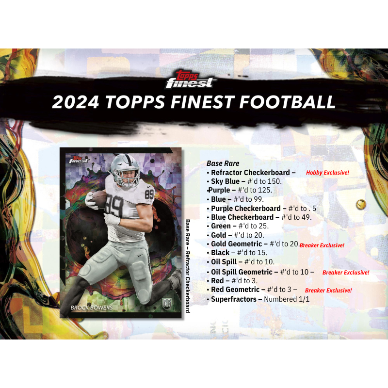 2024 Topps Finest Football Hobby Box