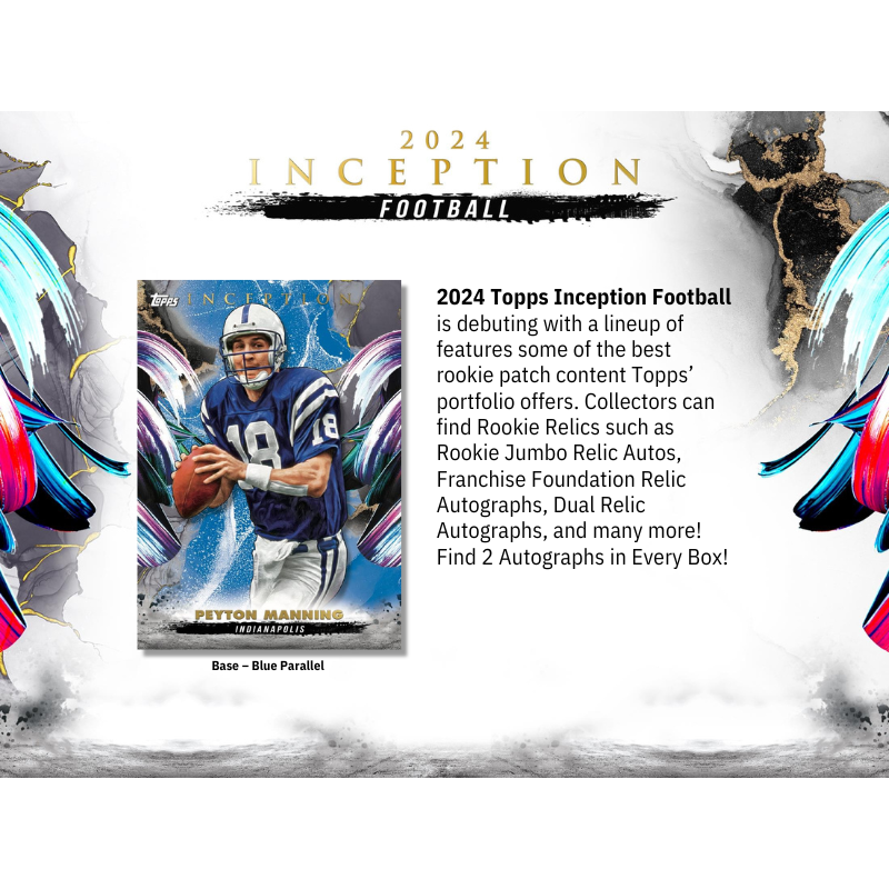 2024 Topps Inception Football Hobby Box